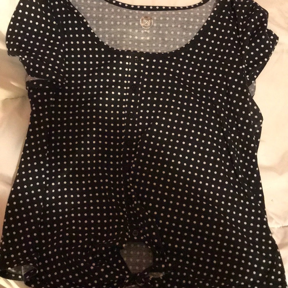 Polka dot top
